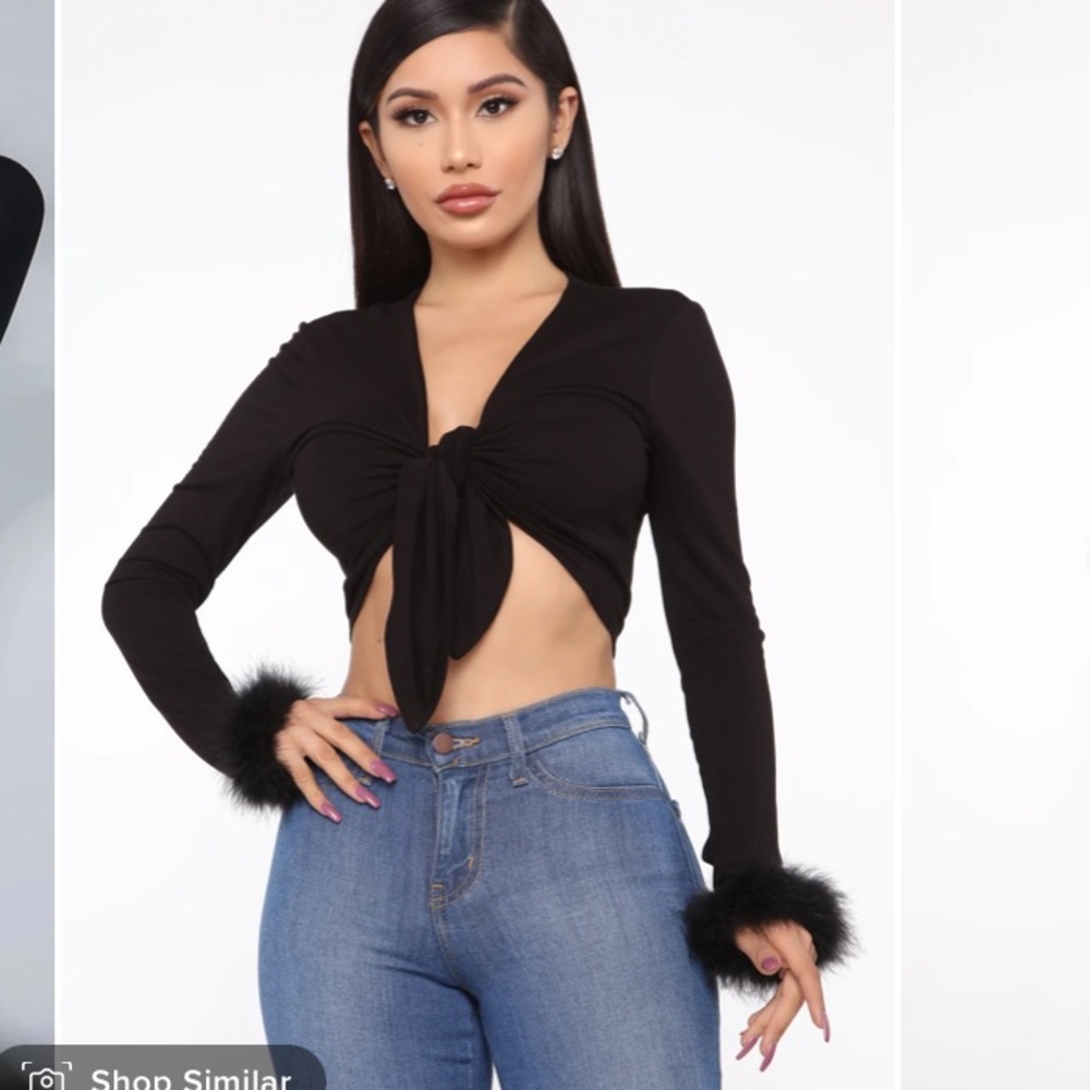 Fashion nova love on my mind top